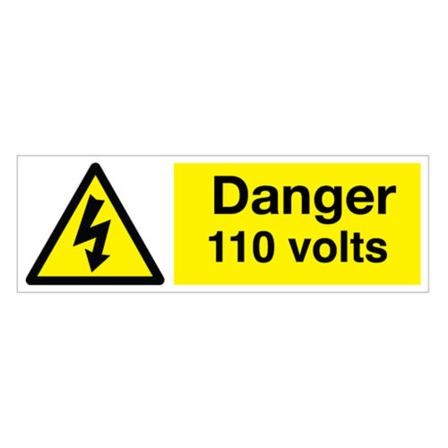 Danger 110V Sign (20218V)